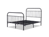 Darcy Double Bed Frame - High Back Metal Black