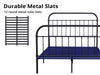 Darcy Double Bed Frame - High Back Metal Black