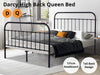 Darcy High Back Queen Bed Frame - Black