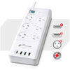 DS PB Sansai PAD-8066 6 Outlet USB-A & USB-C Powerboard Surge