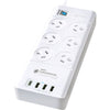 DS PB Sansai PAD-8066 6 Outlet USB-A & USB-C Powerboard Surge