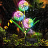 DS BS 2Pack Solar Dandelion Garden Lights Decorative with 36 LED