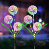 DS BS 2Pack Solar Dandelion Garden Lights Decorative with 36 LED