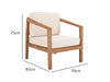 Jason Teak wood Single Seater Creamy