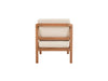 Jason Teak wood Single Seater Creamy