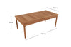 Teak wood Rectangular Coffee Table 1.2M