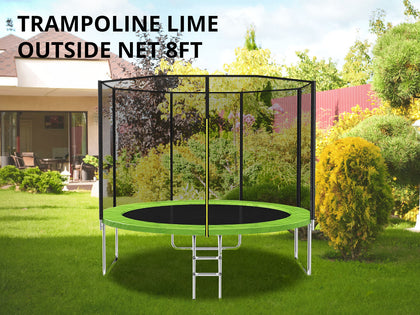 Trampoline Lime Outside Net 8Ft