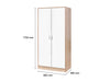 Bardalona 2-Door Wardrobe White