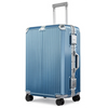 2PC Aluminum Luggage Set Ice Blue