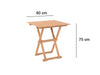 Folding teak wood Table 60CM