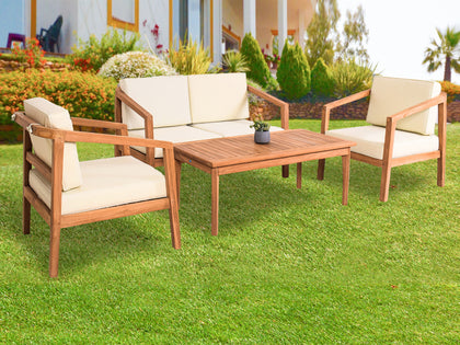 Jason Outdoor Teak Sofa Set