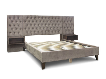 Amara Velvet Double Bedframe