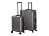 2PC Aluminum Luggage Set Dark Grey