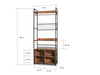 Laina Garment Rack With Shelves