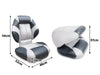 Boat Seat White and Grey