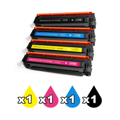 Compatible Toner Cartridge Set For HP 202A/CF500A/CF501A/CF502A/CF503A