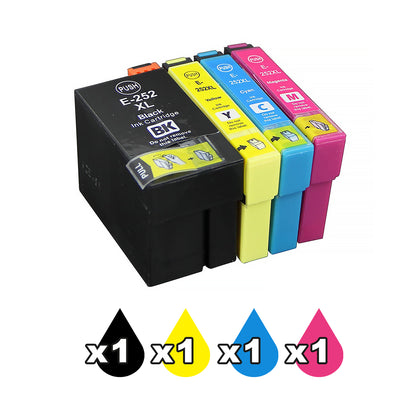 Compatible Ink Cartridges Set For Epson 252XL