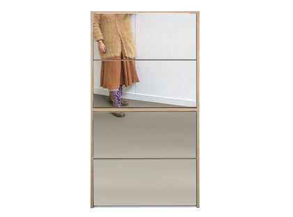 Mirrored Shoe Cabinet