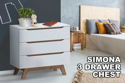 Simona 3 Drawer Chest