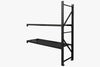 Longspan Shelving 1.5M - Add-on Bay 2 Layer Black