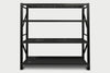 Longspan Shelving 2M - Main Bay 4 Layer Black