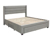 Coronado Double Bed Frame With Drawers - Grey