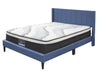 Vele-B Fabric Queen Bed Frame - Blue