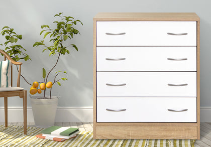 Bardalona 4-Drawer White