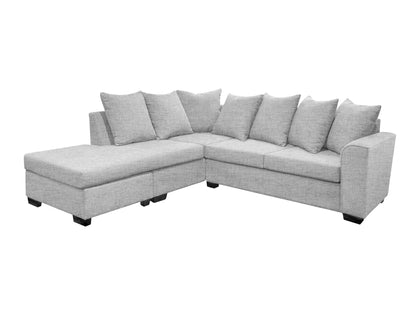 DS NZ made Lavern corner sofa Comfy Silver