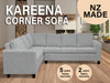 DS NZ made Kareena corner sofa kido Steel