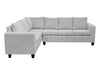 DS NZ made Kareena corner sofa Comfy silver