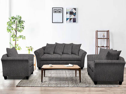 DS NZ Made Chika sofa 3+2+1 kido Black