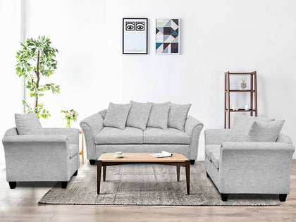 DS NZ Made Chika sofa 3+2+1 Comfy silver