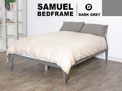 Samuel Double Bedframe - Dark Grey