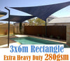 DS 280Gsm Hdpe Shade Sail 3X6M Black