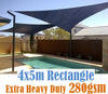 DS 280Gsm Hdpe Shade Sail 4X5M Black