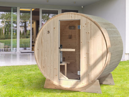 2-4 Person Outdoor Barrel Sauna