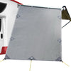 DS NA Grey Caravan Privacy Screen 1.95 x 2.2M Wall Side SunShade Roll Out Awning