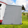 DS NA Grey Caravan Privacy Screen 1.95 x 2.2M Wall Side SunShade Roll Out Awning