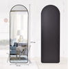 DS BS Aluminum Alloy Frame Arched Mirror 157×47cm