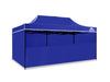 Gazebo C Silver coated roof 3x6m Blue