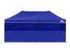 Gazebo C Silver coated roof 3x6m Blue