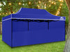 Gazebo C Silver coated roof 3x6m Blue