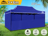 Gazebo C Silver coated roof 3x6m Blue