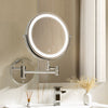 DS NA Extendable Makeup Mirror 10X Magnifying Double-Sided Bathroom Mirror