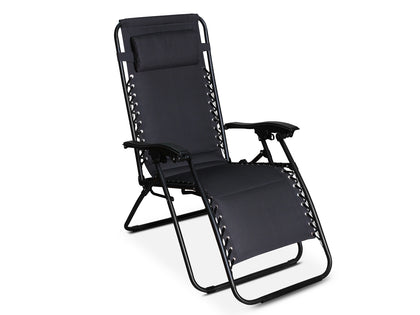 Zero Gravity Chair Padded Black