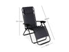 Zero Gravity Chair Padded Black