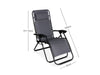 Zero Gravity Chair Padded Grey