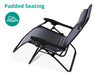 Zero Gravity Chair Padded Grey