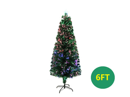 Optic Fibre Christmas Tree 6Ft + Festoon Light S14